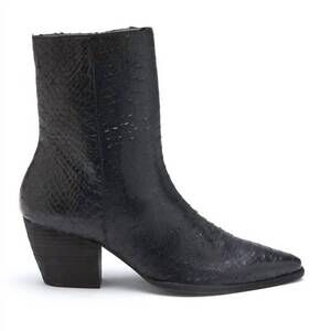 NEW MATISSE women's caty snake ankle boot in black